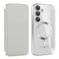 Калъф за Samsung Galaxy S23 FE - SmartMag Book Case - Сив