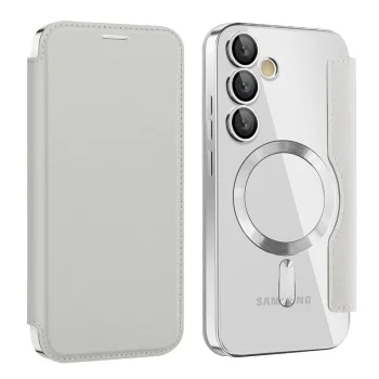 Калъф за Samsung Galaxy S23 FE - SmartMag Book Case - Сив