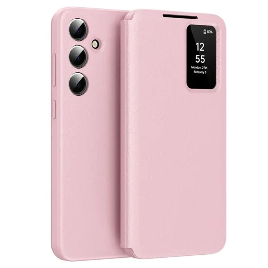 Калъф за Samsung Galaxy S23 FE - SmartView Series - Розов