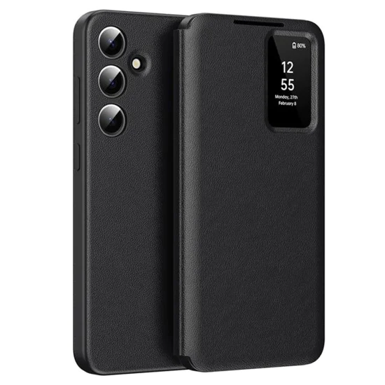 Калъф за Samsung Galaxy S23 FE - SmartView Series - черен