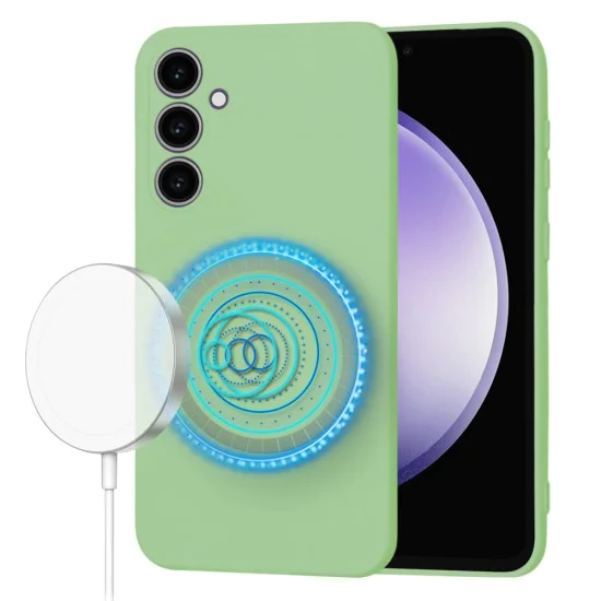 Калъф за Samsung Galaxy S23 FE - SoftFlex MagSafe - Mint Green