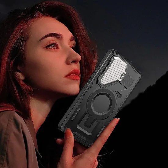 Калъф за Samsung Galaxy S23 FE - Techsuit - CamVault MagSafe - Черен