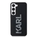 Калъф за Samsung Galaxy S23 - Karl Lagerfeld 3D Design (KLHCHCS23S3DMBKCKCK) - Гумено блестящо лого