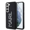 Калъф за Samsung Galaxy S23 - Karl Lagerfeld 3D Design (KLHCHCS23S3DMBKCKCK) - Гумено блестящо лого
