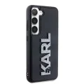 Калъф за Samsung Galaxy S23 - Karl Lagerfeld 3D Design (KLHCHCS23S3DMBKCKCK) - Гумено блестящо лого
