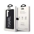 Калъф за Samsung Galaxy S23 - Karl Lagerfeld 3D Design (KLHCHCS23S3DMBKCKCK) - Гумено блестящо лого