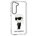 Калъф за Samsung Galaxy S23 - Karl Lagerfeld Hardcase Transparent (KLHCHCS23SHNIKTCT) - Ikonik Karl Lagerfeld