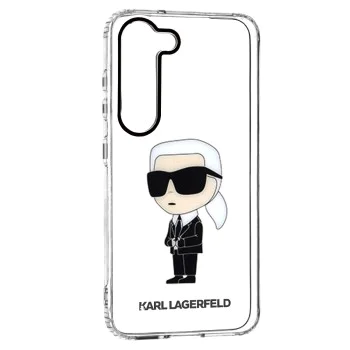 Калъф за Samsung Galaxy S23 - Karl Lagerfeld Hardcase Transparent (KLHCHCS23SHNIKTCT) - Ikonik Karl Lagerfeld