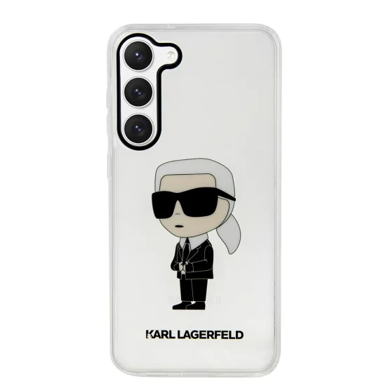 Калъф за Samsung Galaxy S23 - Karl Lagerfeld Hardcase Transparent (KLHCHCS23SHNIKTCT) - Ikonik Karl Lagerfeld