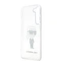 Калъф за Samsung Galaxy S23 - Karl Lagerfeld Hardcase Transparent (KLHCHCS23SHNIKTCT) - Ikonik Karl Lagerfeld
