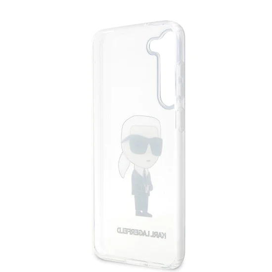 Калъф за Samsung Galaxy S23 - Karl Lagerfeld Hardcase Transparent (KLHCHCS23SHNIKTCT) - Ikonik Karl Lagerfeld
