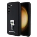 Калъф за Samsung Galaxy S23 - Karl Lagerfeld Silicone (KLHCHCS23SSMHMHKKNPK) - Ikonik Metal Pin