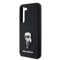 Калъф за Samsung Galaxy S23 - Karl Lagerfeld Silicone (KLHCHCS23SSMHMHKKNPK) - Ikonik Metal Pin