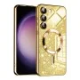 Калъф за Samsung Galaxy S23 - Луксозен Glitter MagSafe - Златен