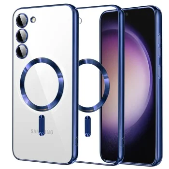 Калъф за Samsung Galaxy S23 - Luxury Crystal MagSafe - Deep Blue