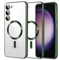 Калъф за Samsung Galaxy S23 - Luxury Crystal MagSafe - Deep Green
