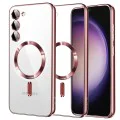 Калъф за Samsung Galaxy S23 - Luxury Crystal MagSafe - Розов