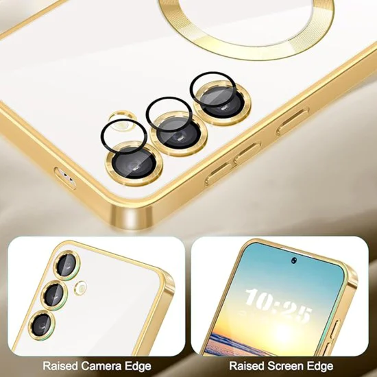 Калъф за Samsung Galaxy S23 - Luxury Crystal MagSafe - Розов
