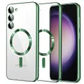 Калъф за Samsung Galaxy S23 - Luxury Crystal MagSafe - Светло зелен