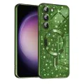 Калъф за Samsung Galaxy S23 - Luxury Glitter MagSafe - Deep Green
