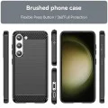Калъф за Samsung Galaxy S23 Plus - Carbon Silicone - Черен
