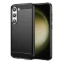 Калъф за Samsung Galaxy S23 Plus - Carbon Silicone - Черен