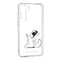 Калъф за Samsung Galaxy S23 Plus - Karl Lagerfeld Hardcase Transparent (KLHCHCS23MCFNRC) - Choupette Fun