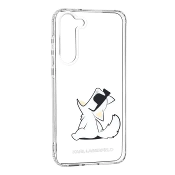 Калъф за Samsung Galaxy S23 Plus - Karl Lagerfeld Hardcase Transparent (KLHCHCS23MCFNRC) - Choupette Fun