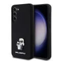 Калъф за Samsung Galaxy S23 Plus - Karl Lagerfeld Silicone (KLHCHCS23MSMHMHKCNPK) - Karl&Choupette Metal Pin