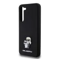 Калъф за Samsung Galaxy S23 Plus - Karl Lagerfeld Silicone (KLHCHCS23MSMHMHKCNPK) - Karl&Choupette Metal Pin