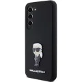 Калъф за Samsung Galaxy S23 Plus - Karl Lagerfeld Silicone (KLHCHCS23MSMHMHKKNPK) - Ikonik Metal Pin