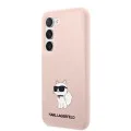 Калъф за Samsung Galaxy S23 Plus - Karl Lagerfeld Silicone (KLHCHCS23MSNCHBCP) - Pink Choupette