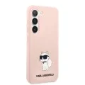 Калъф за Samsung Galaxy S23 Plus - Karl Lagerfeld Silicone (KLHCHCS23MSNCHBCP) - Pink Choupette
