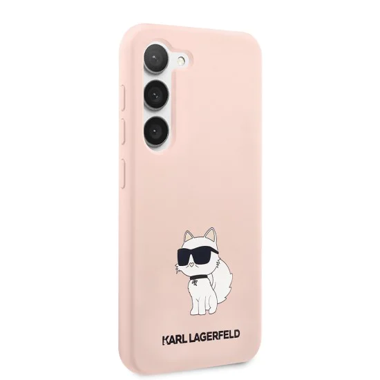 Калъф за Samsung Galaxy S23 Plus - Karl Lagerfeld Silicone (KLHCHCS23MSNCHBCP) - Pink Choupette