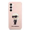 Калъф за Samsung Galaxy S23 Plus - Karl Lagerfeld Silicone (KLHCHCS23MSNIKBCP) - Pink Ikonik