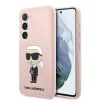 Калъф за Samsung Galaxy S23 Plus - Karl Lagerfeld Silicone (KLHCHCS23MSNIKBCP) - Pink Ikonik