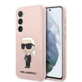 Калъф за Samsung Galaxy S23 Plus - Karl Lagerfeld Silicone (KLHCHCS23MSNIKBCP) - Pink Ikonik