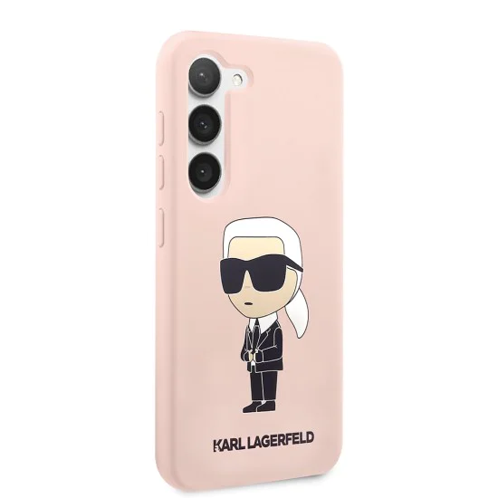 Калъф за Samsung Galaxy S23 Plus - Karl Lagerfeld Silicone (KLHCHCS23MSNIKBCP) - Pink Ikonik