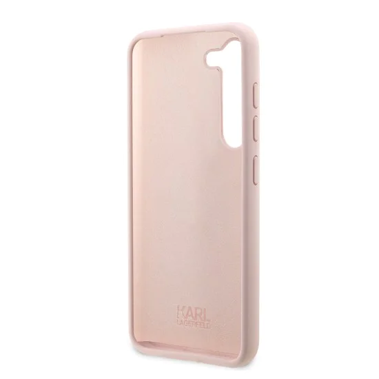 Калъф за Samsung Galaxy S23 Plus - Karl Lagerfeld Silicone (KLHCHCS23MSNIKBCP) - Pink Ikonik