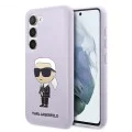 Калъф за Samsung Galaxy S23 Plus - Karl Lagerfeld Silicone (KLHCHCS23MSNIKKBCU) - Purple Ikonik