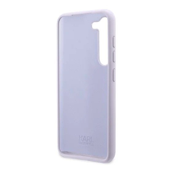 Калъф за Samsung Galaxy S23 Plus - Karl Lagerfeld Silicone (KLHCHCS23MSNIKKBCU) - Purple Ikonik