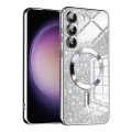 Калъф за Samsung Galaxy S23 Plus - Луксозен Glitter MagSafe - Сребрист