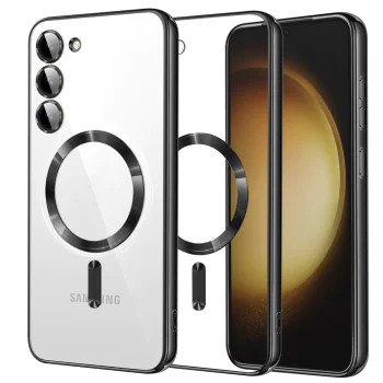 Калъф за Samsung Galaxy S23 Plus - Luxury Crystal MagSafe - Черен
