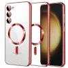 Калъф за Samsung Galaxy S23 Plus - Luxury Crystal MagSafe - Червен