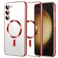 Калъф за Samsung Galaxy S23 Plus - Luxury Crystal MagSafe - Червен
