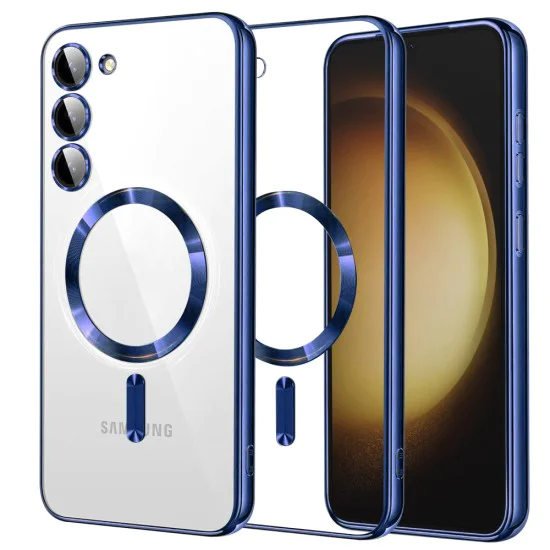 Калъф за Samsung Galaxy S23 Plus - Luxury Crystal MagSafe - Deep Blue