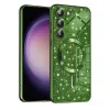 Калъф за Samsung Galaxy S23 Plus - Luxury Glitter MagSafe - Deep Green