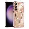 Калъф за Samsung Galaxy S23 Plus - Luxury Glitter MagSafe - Rose Gold