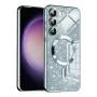 Калъф за Samsung Galaxy S23 Plus - Luxury Glitter MagSafe - Светло син