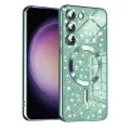 Калъф за Samsung Galaxy S23 Plus - Luxury Glitter MagSafe - Светло зелен